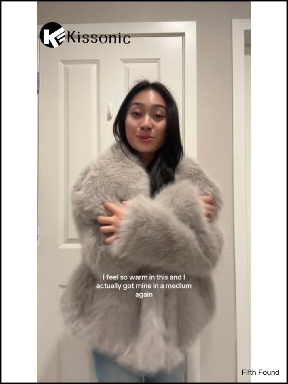 Faux Fur Coat Long Sleeve Lapel Open Front Shaggy Furry Jacket Warm Cropped - Picture 6 of 6